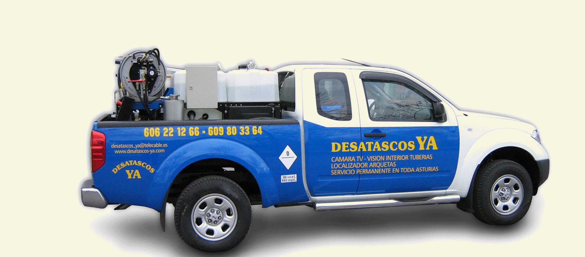 Pickup de Desatascos Ya equipada para intervenciones